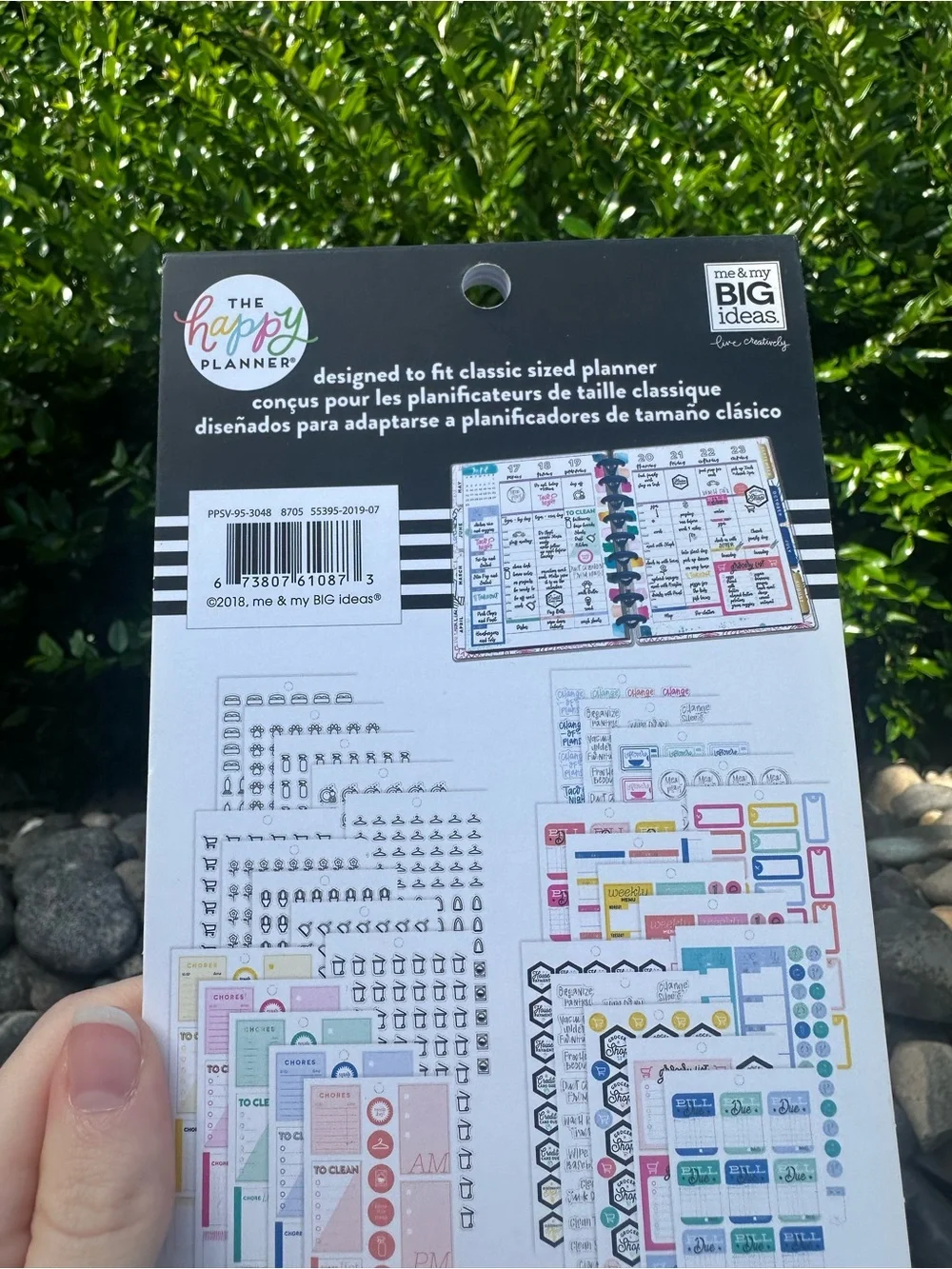 The Happy Planner 1372 Piece Household Chores Sticker Set Booklet